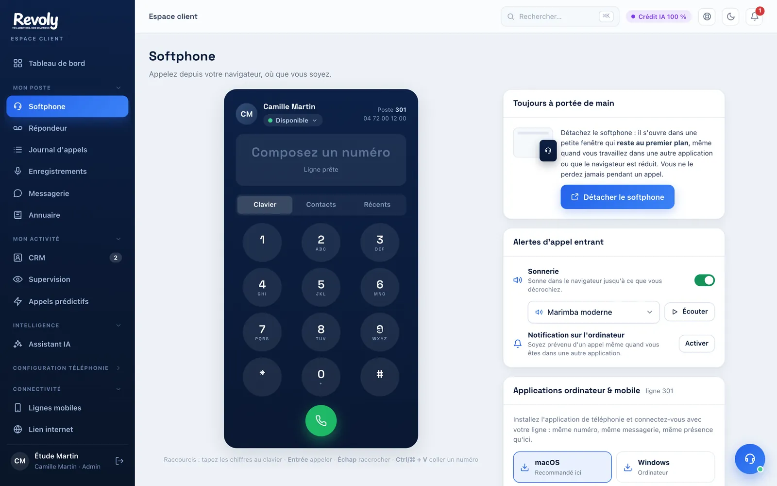 Appeler depuis n’importe où